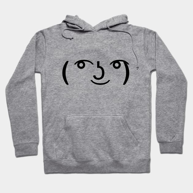 ( ͡° ͜ʖ ͡°) Lenny Face Funny Meme Text Hoodie by AustralianMate